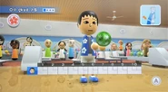 Wii Sports Resort bowling alley.