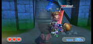 Midori as a purple armor in Stage 9 (Castle).