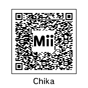 Chika's official QR Code, as seen in the portrait.