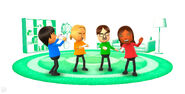 Haruka in another Wii Party U artwork with Cheng-Han, Marius, and Ilka.