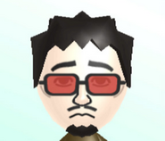 Akira's image in the September 2020 Nintendo leak. Note the differing hair and beard styles that are not at all available to be selected in the Mii Channel.