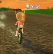 Rachel in Cycling.