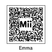 Emma's QR Code, as seen in the portrait.