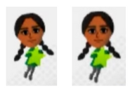 Laura's poses from the Miiverse loading screen (3DS).