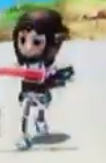 Rin wearing black armor in Swordplay Showdown (Beach Reverse).