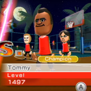 Tommy as the Basketball champion.