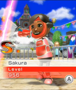 Sakura in Swordplay Speed Slice.