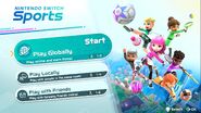 Nintendo Switch Sports main menu.