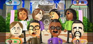 Yoko, Elisa, Shinnosuke, Haru, Lucia, Shouta, Hiroshi, and Victor featured in Smile Snap in Wii Party