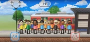 Giovanna, Takumi, Asami, Midori, Shohei, Alex, Ren, Nelly, Takashi, Andy, Martin, Fumiko, Theo, Ian, and Gwen featured in Commuter Count in Wii Party