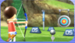 Hunting the Melon in Wii Sports Archery