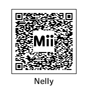 QR Code official for Nelly, as seen in the portrait.