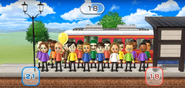 Elisa, Hiromi, Fritz, Misaki, Takumi, Shinnosuke, Abby, Pablo, Kathrin, Asami, Oscar, Hiroshi, and Theo featured in Commuter Count in Wii Party