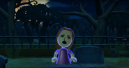 Elisa as a Zombie in Zombie Tag in Wii Party