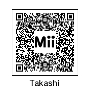 QR Code for Takashi, as seen in the portrait