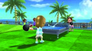 Ryan in a Wii Sports Resort promo picture with Jen playing Table Tennis.