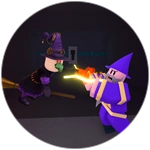 Glinda Fighting Oz the Wizard.