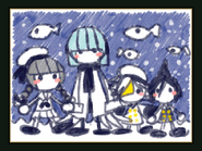 Fukami in Dolphi's drawing: "Everyone"