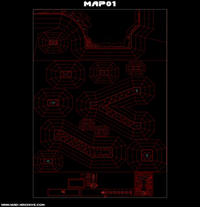 La zona tras la linea de abajo, es el área en el que se hacen las escenas de la intro, lo de arriba es el nivel en concreto.