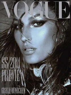 Magazine W Mars 2003 – Couverture Gisèle Bündchen – Bon état