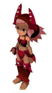 Nora's model in Islands of Wakfu