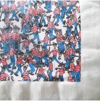 13½" napkins ("The Land of Waldos")