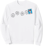 Travel stamps sweatshirt