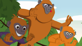 Orange Howler Monkeys