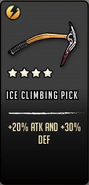 Ice climbing pick