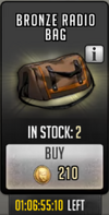 Bronze radio bag