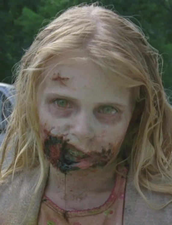 Walking dead little sales girl zombie