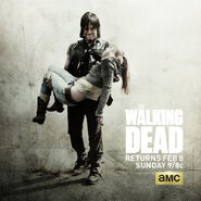 Dead Beth being carried