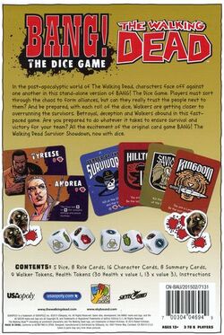 Usaopoly NEW TOY-00404 BANG THE WALKING DEAD DICE GAME EXPANSION