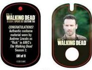 The Walking Dead - Dog Tag (Season 2) - Rick Grimes CR1 (AUTHENTIC WORN COSTUME PIECE)