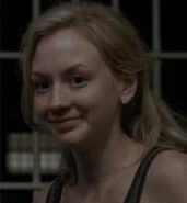 Beth smiles at Carl