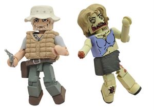 Walking Dead Minimates Series 2 Stabbed Zombie & Amy Variant 