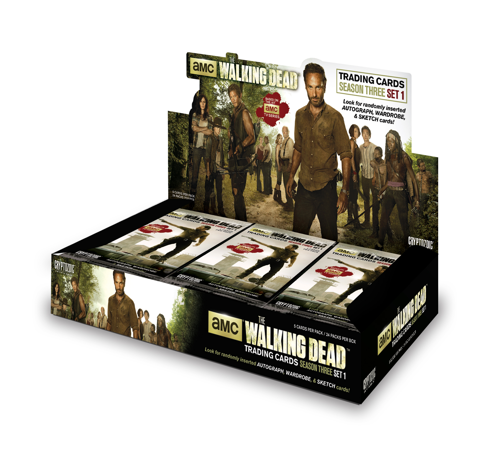 BRAND NEW The Walking Dead TV Season 3 Part 2 Collectible Trading Card Pack 