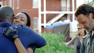Sasha Williams hugs Morgan Jones 709
