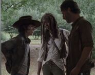 Carl,Michonne,Rick (Claimed)