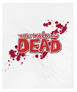Blood Logo Throw Blanket $45