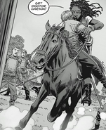 Michonne Saving Aaron