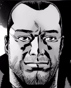 negan black and white