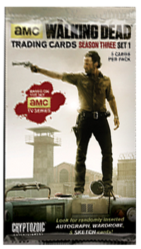 The Walking Dead Season 3 Trading Cards Part 1 Pack