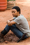 Sasha Williams At Abraham's Grave 7x05 Go Getters 