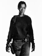 TWDSasha-Season7-Black and White