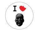 THE WALKING DEAD "I HEART" BUTTON