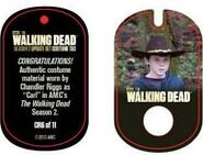 The Walking Dead - Dog Tag (Season 2) - Chandler Riggs CR6 (AUTHENTIC WORN COSTUME PIECE)