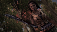 TWDM Michonne Wields Machete