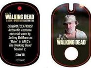 The Walking Dead - Dog Tag (Season 2) - Jeffrey DeMunn C3 (AUTHENTIC WORN COSTUME PIECE)