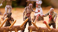 The Walking Dead TV Walker Barrier Building Set 5